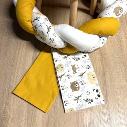 abo Σετ σεντόνια λίκνου 2τμχ 70*120 Forest White 8074.802